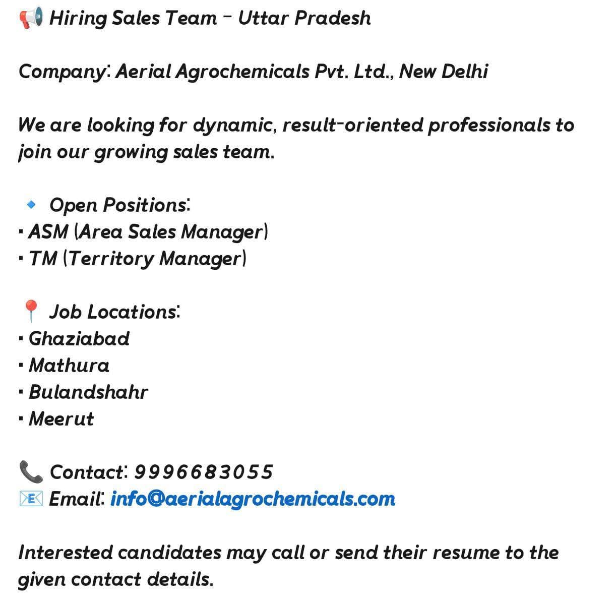 Agriculture recruitment