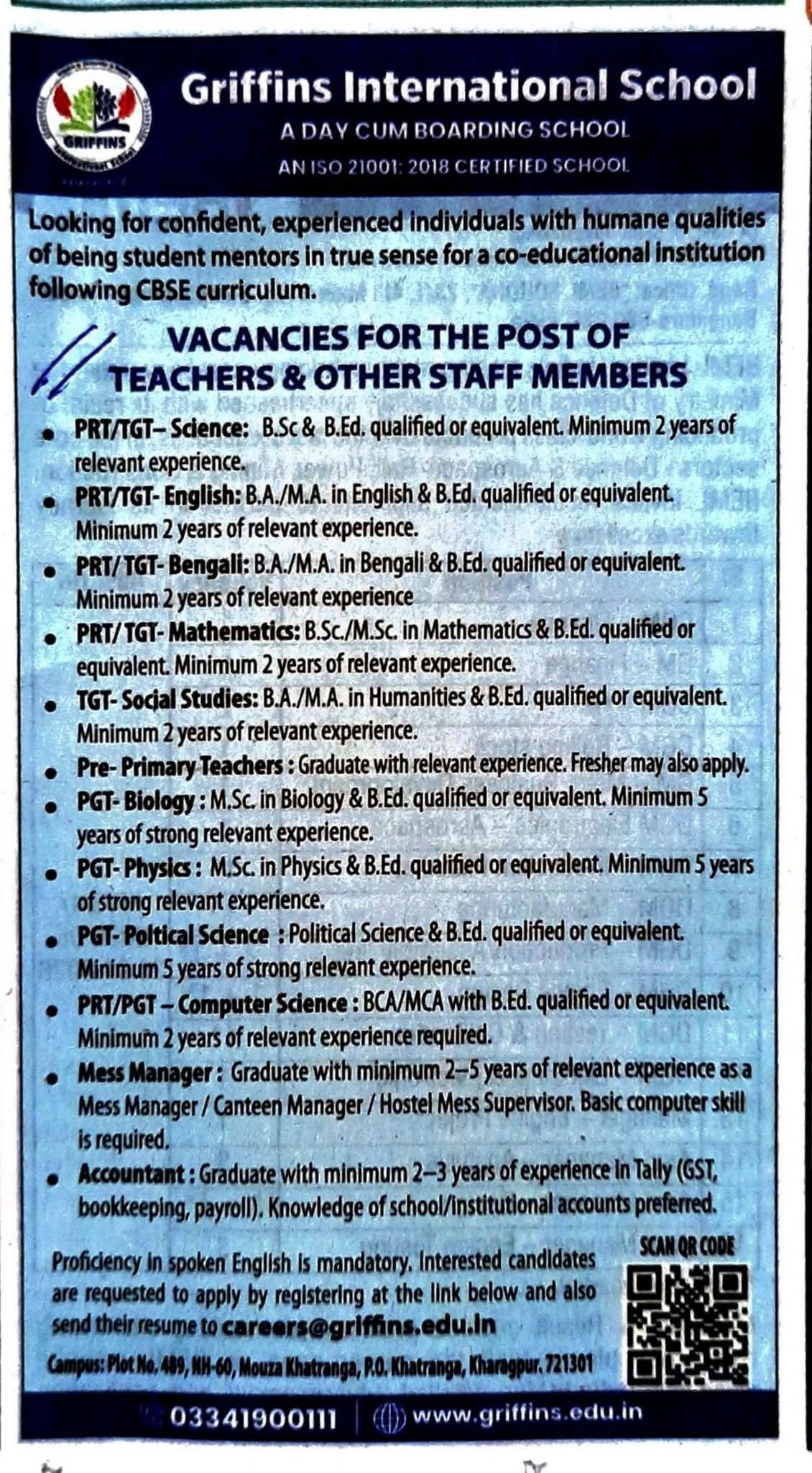 School recruitment at Kharagpur