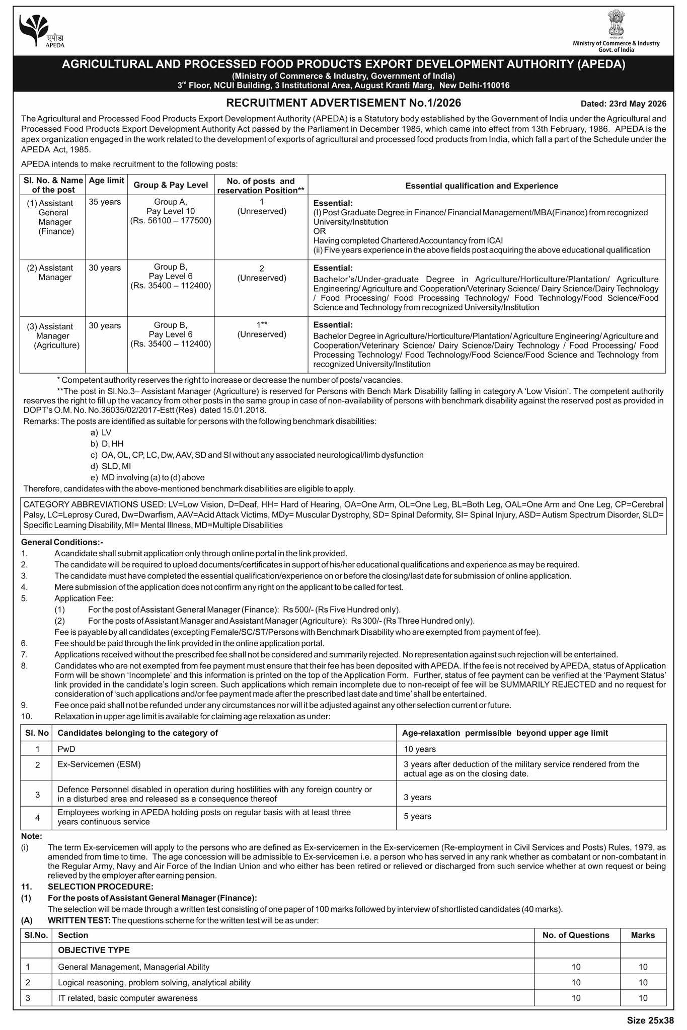 The last date and time for submission of the online application is: 22 June 2026.
Full notification link in comment.