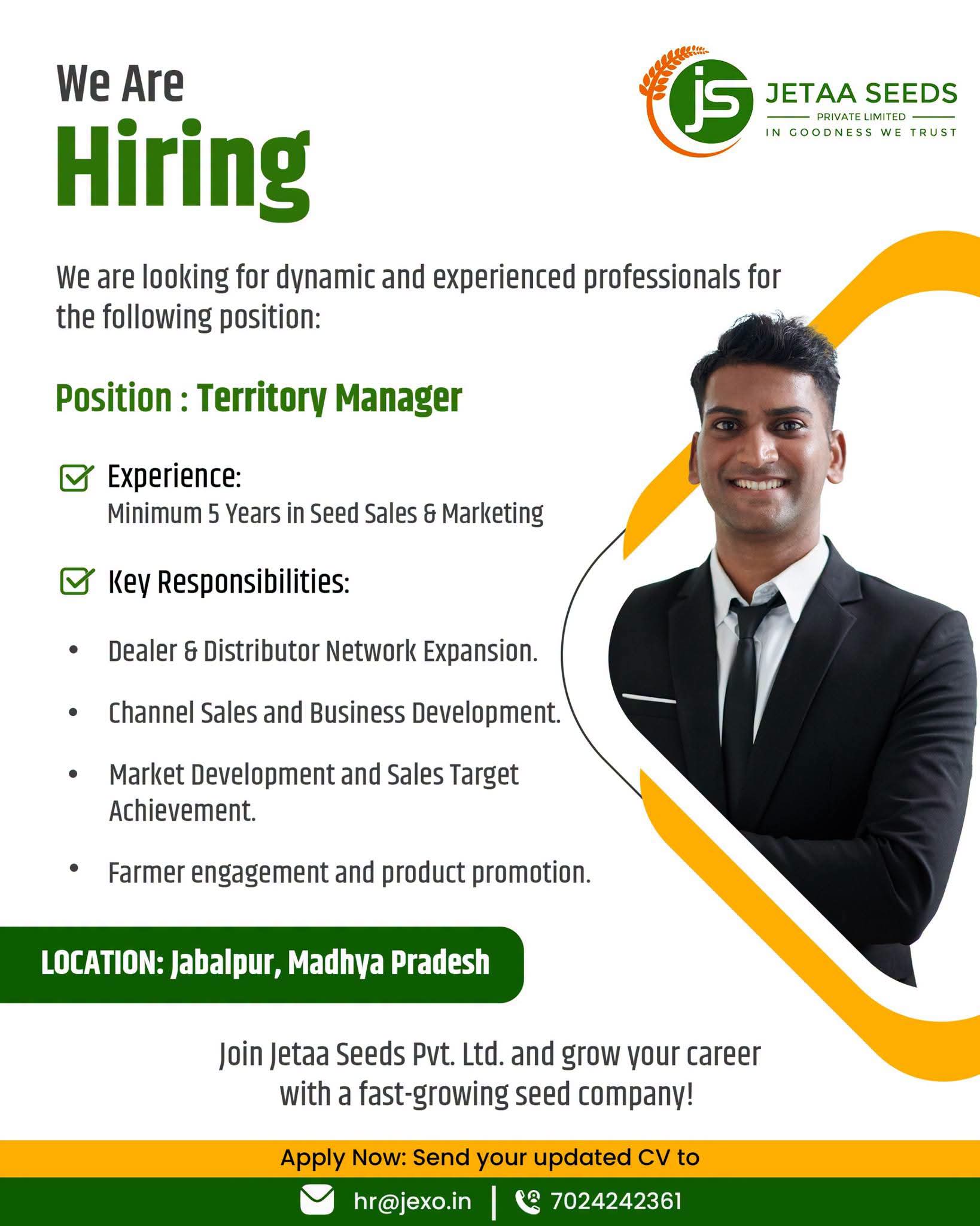 Job for agri or gradute student