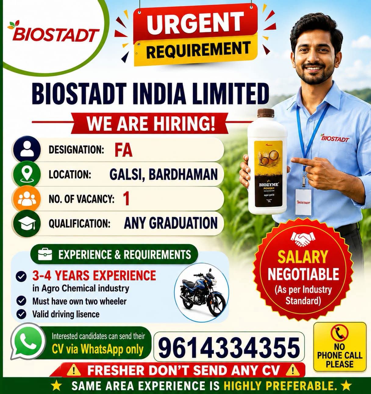 Job for any gradute
