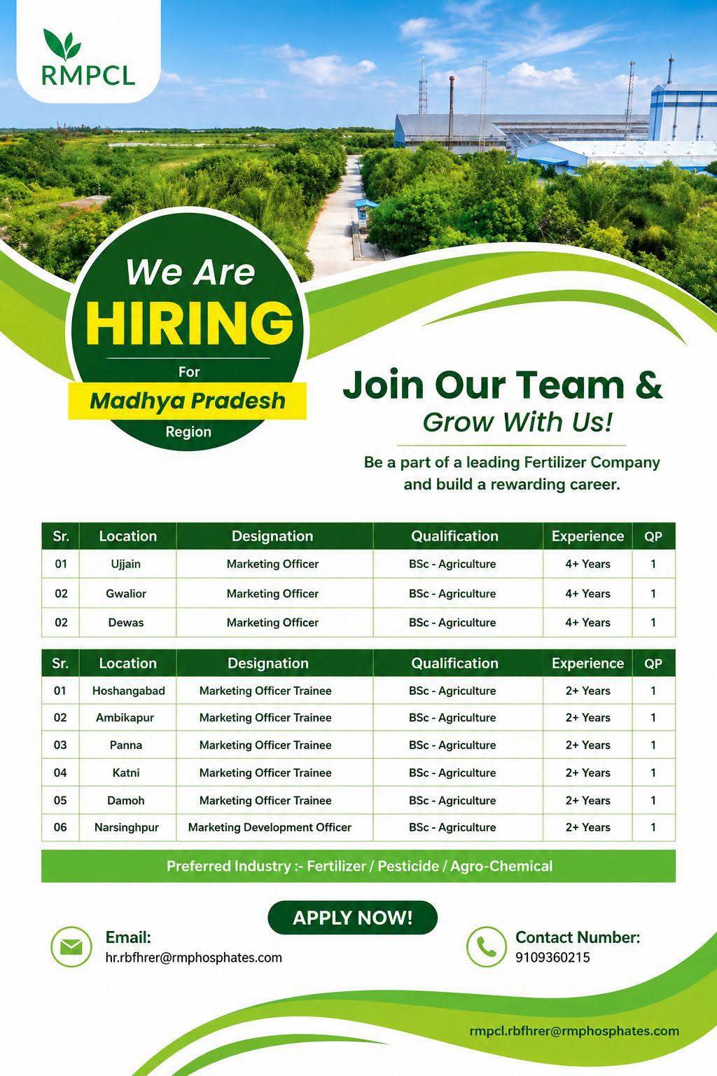 Recruitment  in agriculture