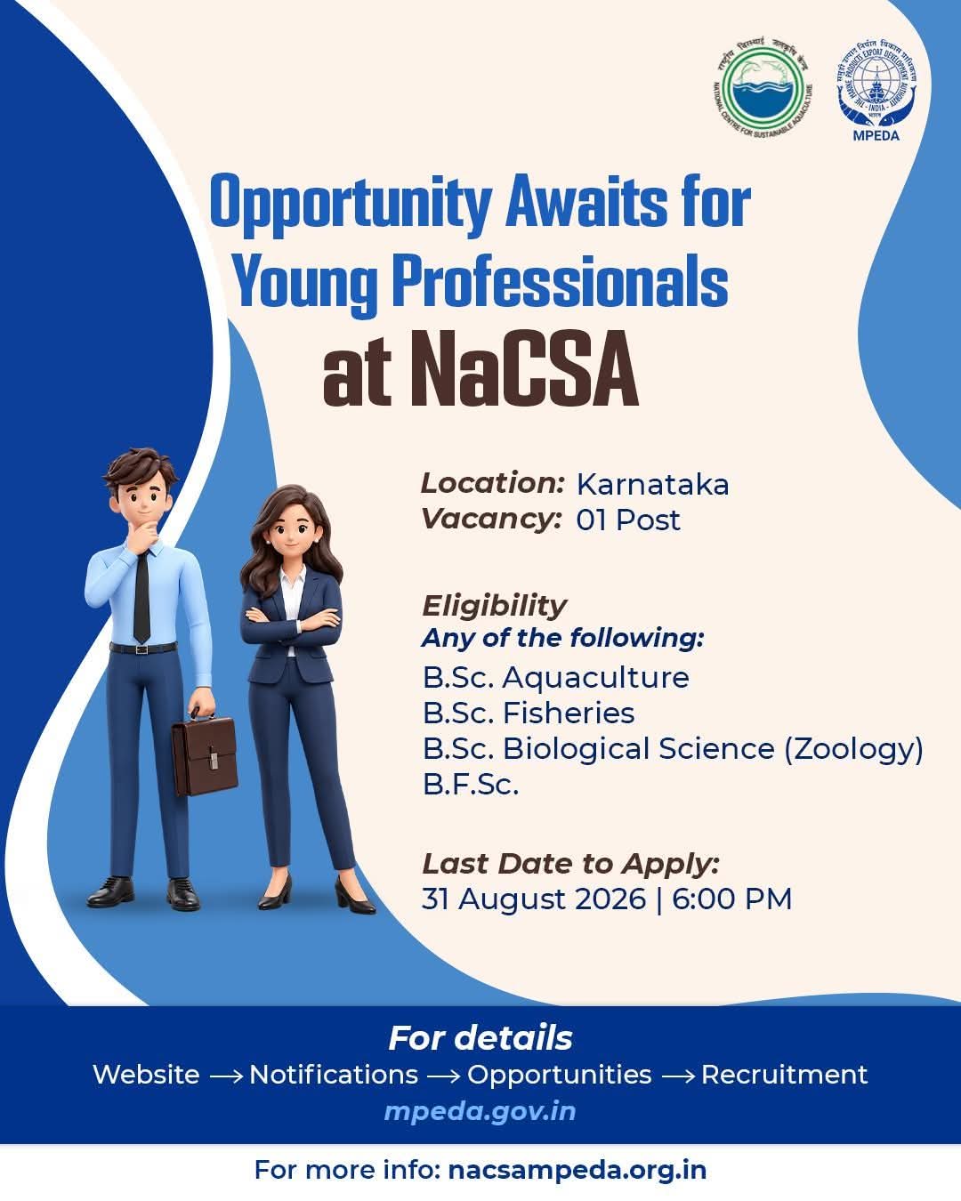 Recruitment for fishery sciences