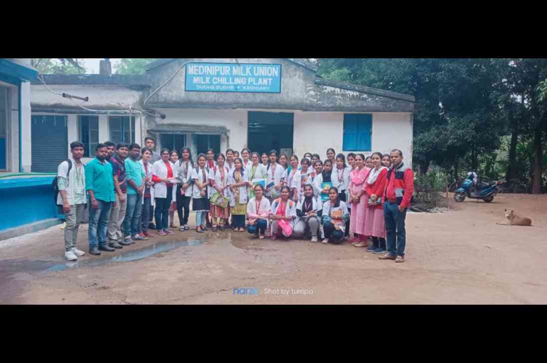 76 / 91 , Nutrition Students Industrial Visit at Keshiary, Paschim Medinipur on 23.12.2023