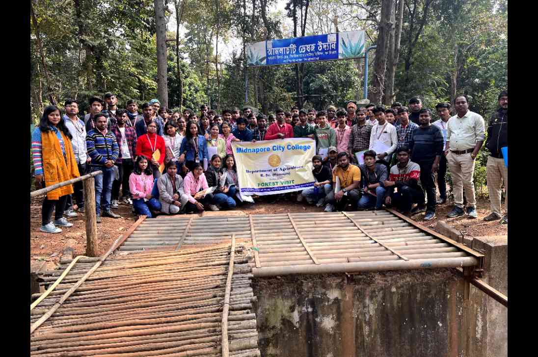 91 / 91 , Agriculture Student Excursion on 27.01.2024 at Jhargram Forest